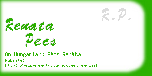 renata pecs business card